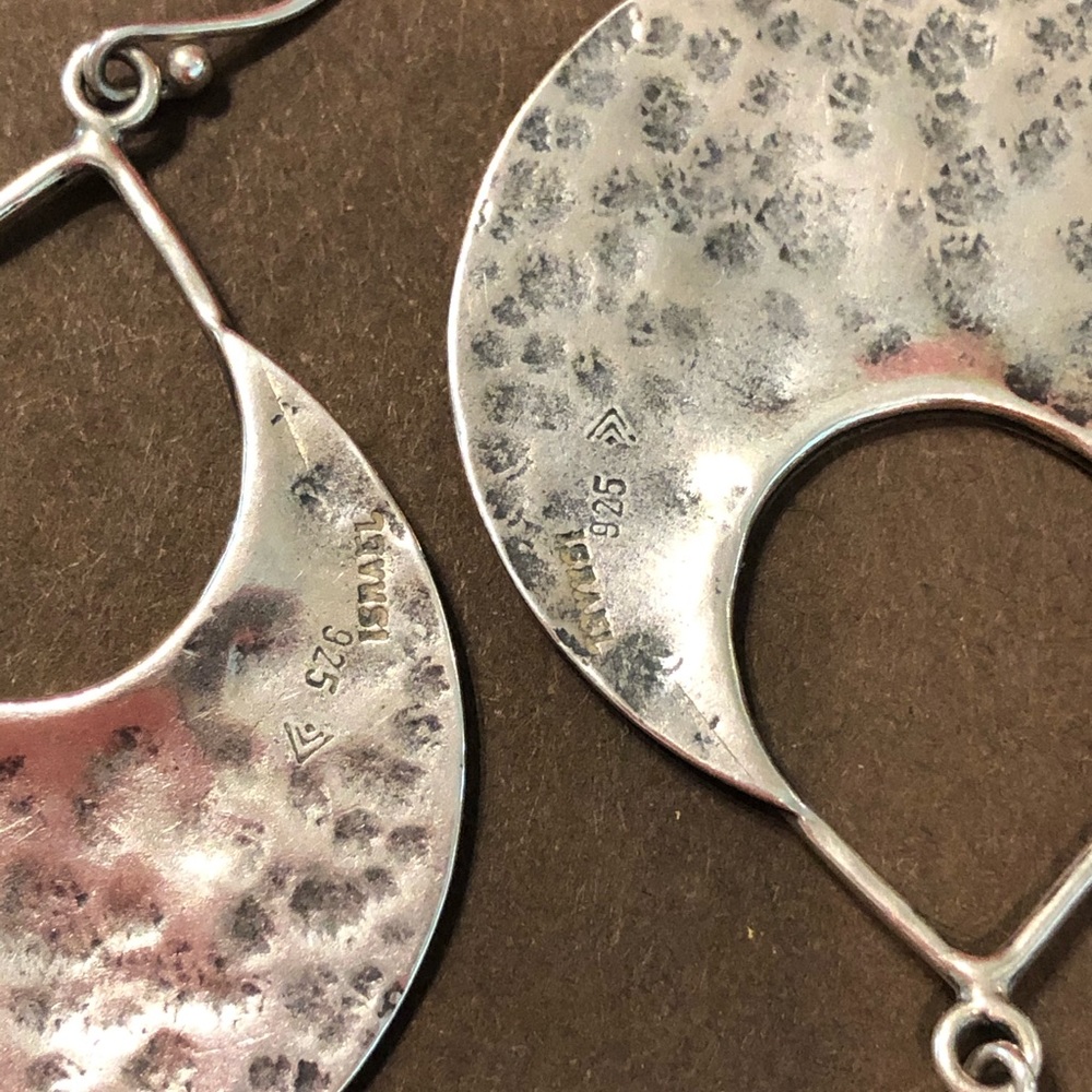 Silpada Crescent Sterling Silver Earrings W1539 VTG - Picture 14 of 15